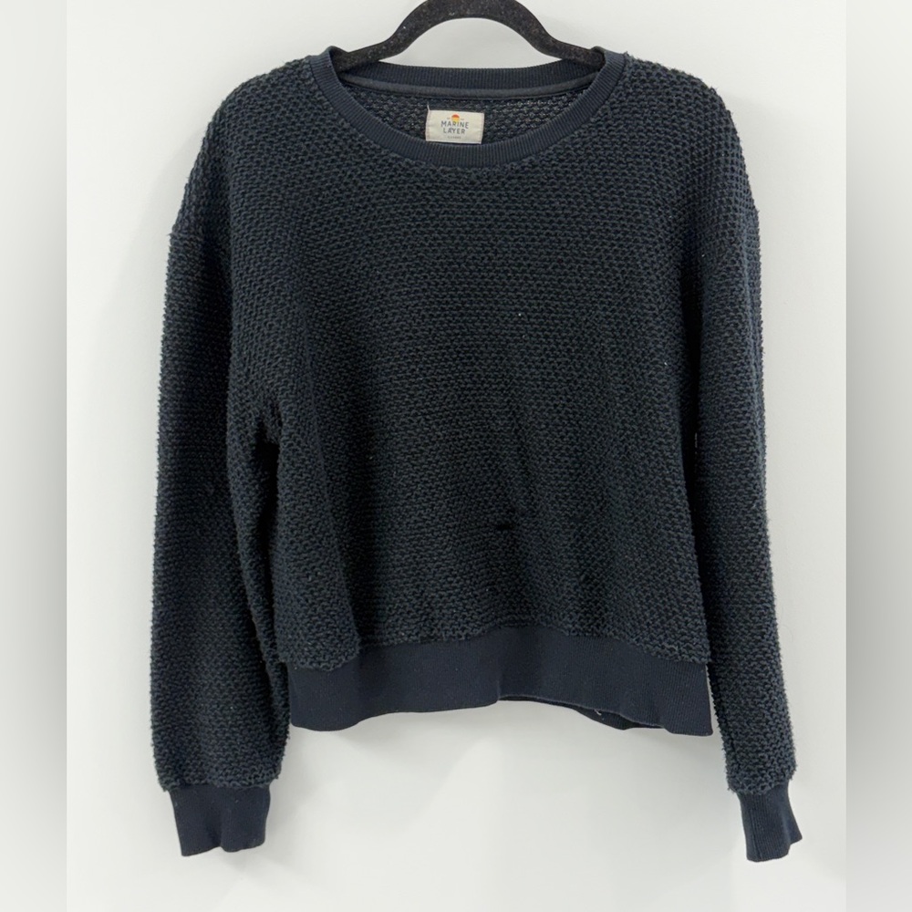 🖤 Marine Layer Black Hole Knit - XL